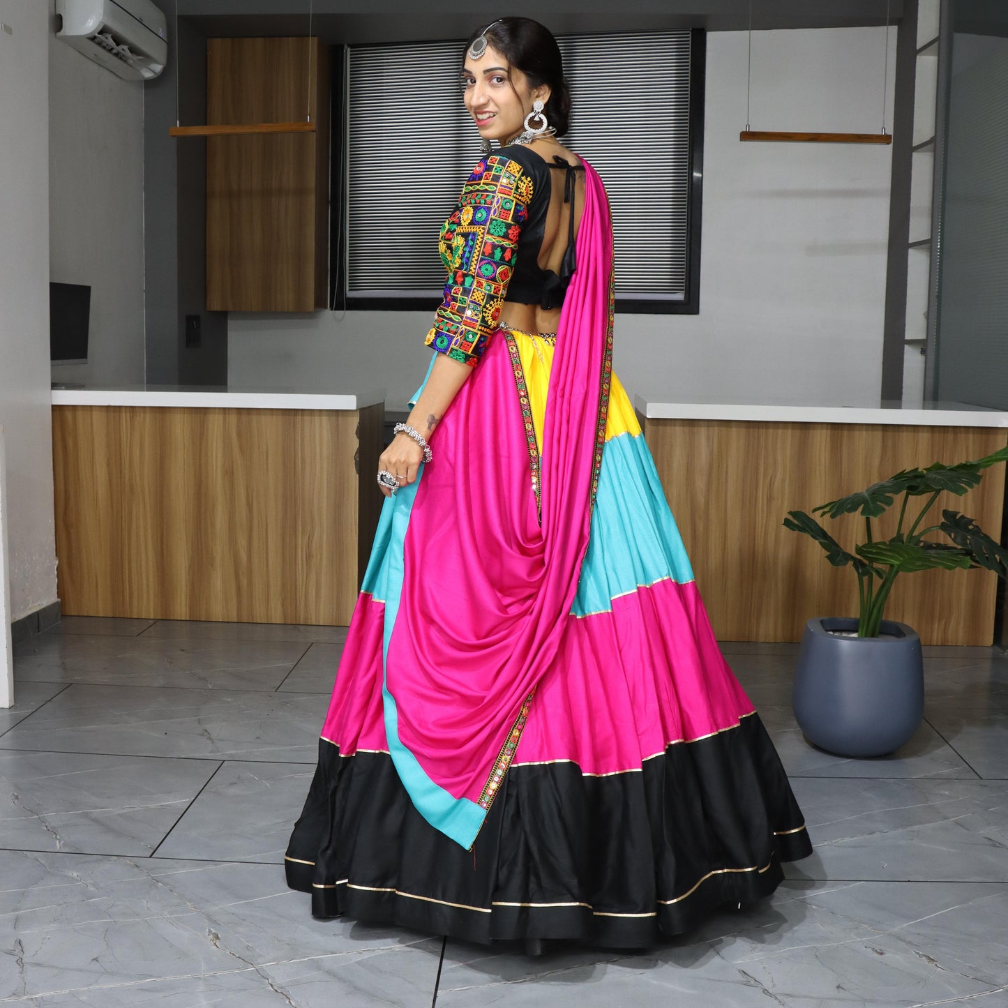 Ethnic Women Pure Rayon Cotton Lehenga Sts