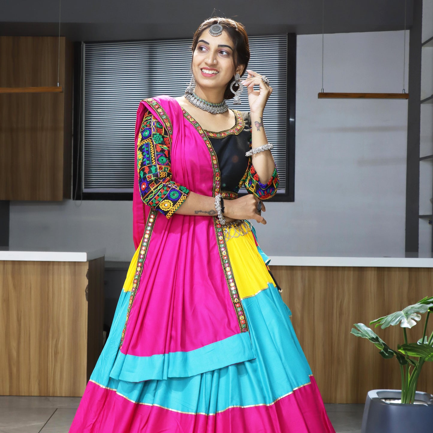 Ethnic Women Pure Rayon Cotton Lehenga Sts